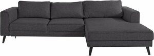 INOSIGN Ecksofa Junis, in moderner Optik, Grau