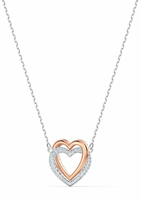 Bild 1 von Swarovski Kette mit Anhänger Herz, Infinity Heart, weiss, Metallmix, 5518868, mit Swarovski® Kristallen