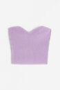 Bild 1 von H&M Tubetop in Rippstrick, Tops Größe L. Farbe: Light purple