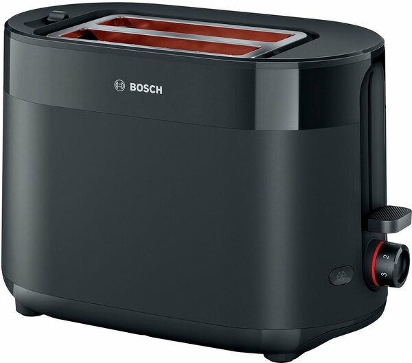 Bild 1 von BOSCH Toaster MyMoment TAT2M123, 2 Schlitze, für 2 Scheiben, 950 W, integrierter Brötchenaufsatz, Auftaufunktion, Brotzentrierung, AutoOff