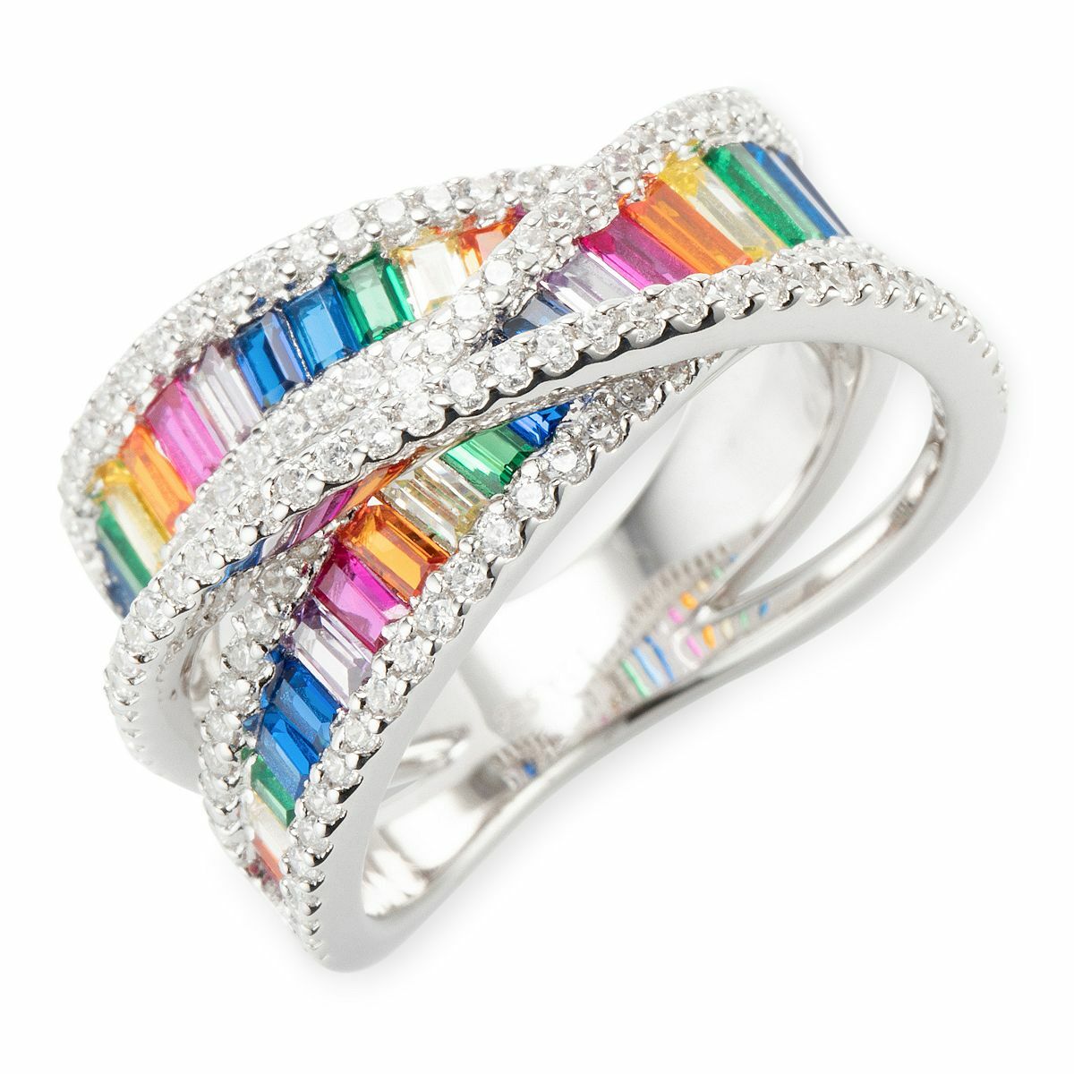 Bild 1 von DIAMONIQUE® Ring = 4,32ct Schliffmix Silber rhodiniert