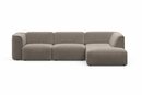 Bild 1 von RAUM.ID Ecksofa Merid, 3 Teile, Modulsofa Set, individuelle Zusammenstellung, Braun