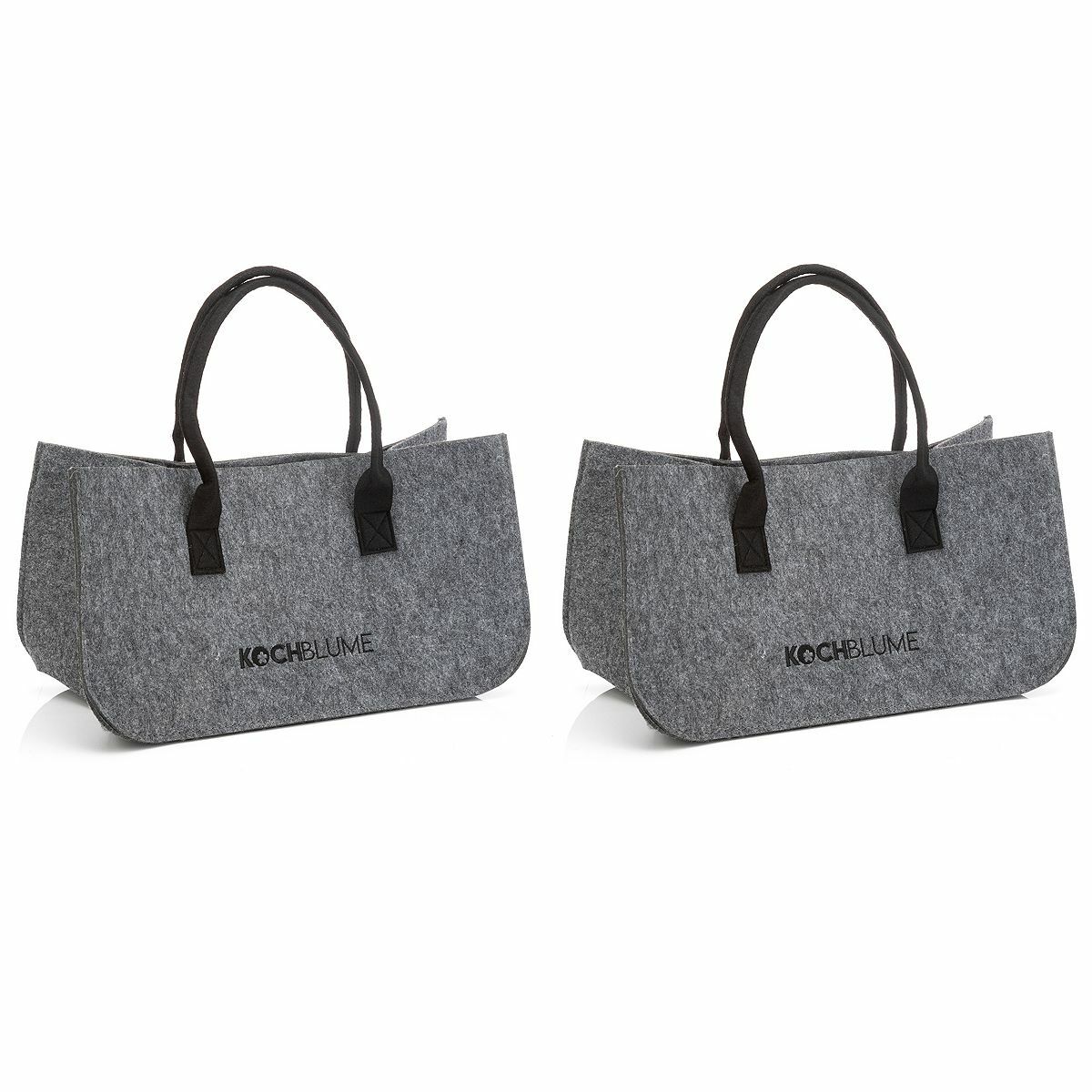 Bild 1 von KOCHBLUME® Einkaufstaschen aus Filz 31 Liter Volumen 2er-Set
