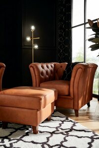 Home affaire Chesterfield-Sessel Reims, mit echter Chesterfield-Knopfheftung, hochwertige Verarbeitung, Braun