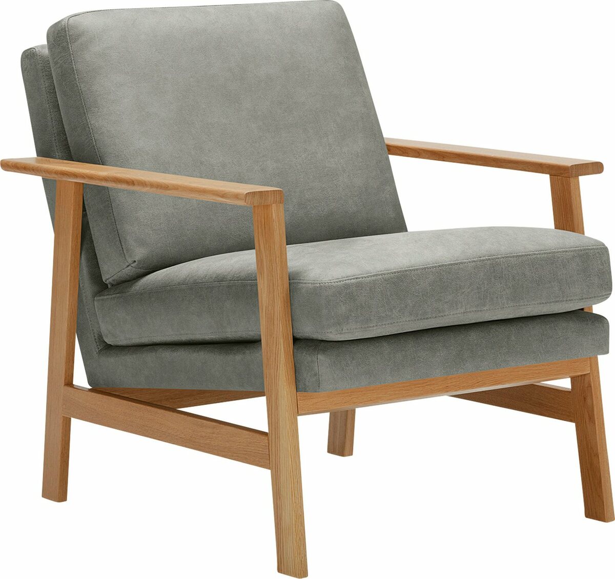 Bild 1 von LOVI Sessel Pepper, mit massivem Eichengestell, neuer Klassiker mit zeitlosem Design, Grau