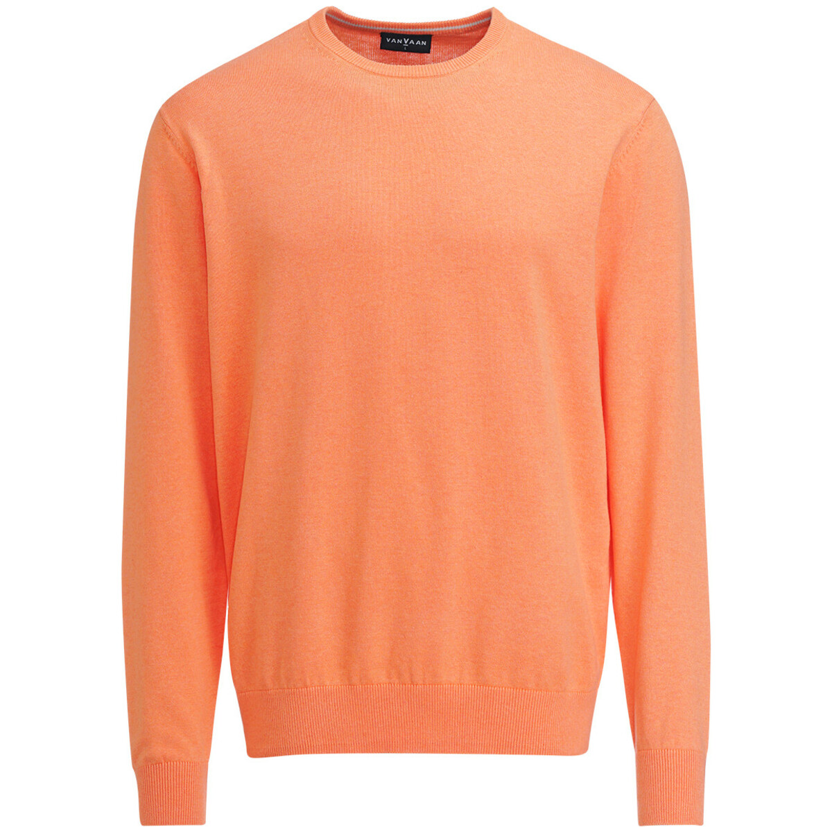 Bild 1 von Herren Feinstrickpullover mit Rundhals HELLORANGE
