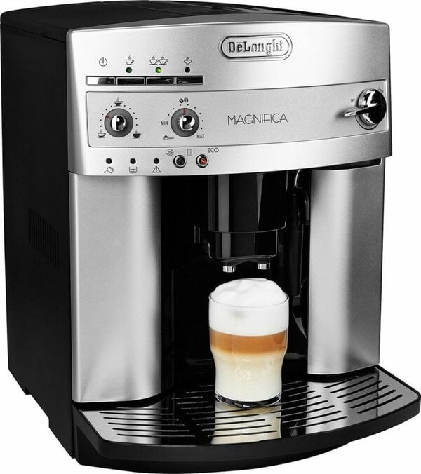 Bild 1 von De'Longhi Kaffeevollautomat Magnifica ESAM 3200.S, Milchaufschäumdüse, Kegelmahlwerk 13 Stufen, Herausnehmbare Brühgruppe