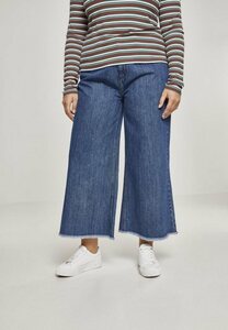 URBAN CLASSICS Bequeme Jeans Damen Ladies Denim Culotte (1-tlg)