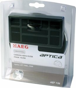 AEG HEPA-Filter AEF 136, Zubehör für AEG Aptica und Vampyr T10E, aus Hepa- und Motorfilter
