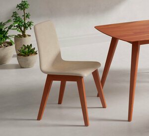 INOSIGN Stuhl Sandy (2 St), mit verschiedenen Stuhlbeinfarben und Farbvarianten, Sitzhöhe 47 cm, Beige|braun
