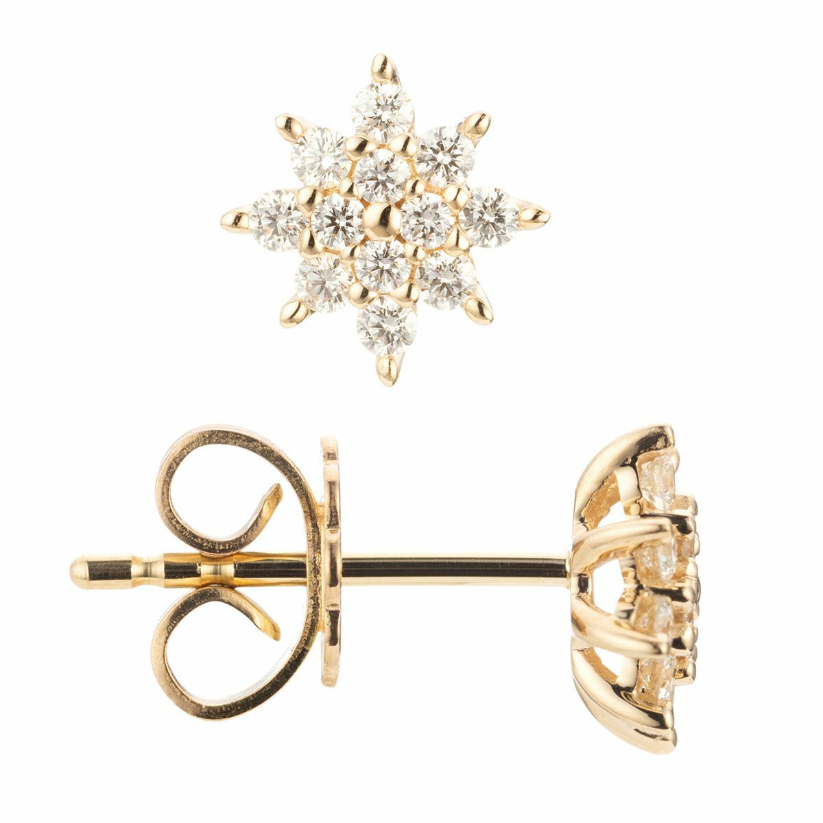 Bild 1 von DIAMOUR Ohrstecker 24 Brillanten zus. ca. 0,35ct Gold 585