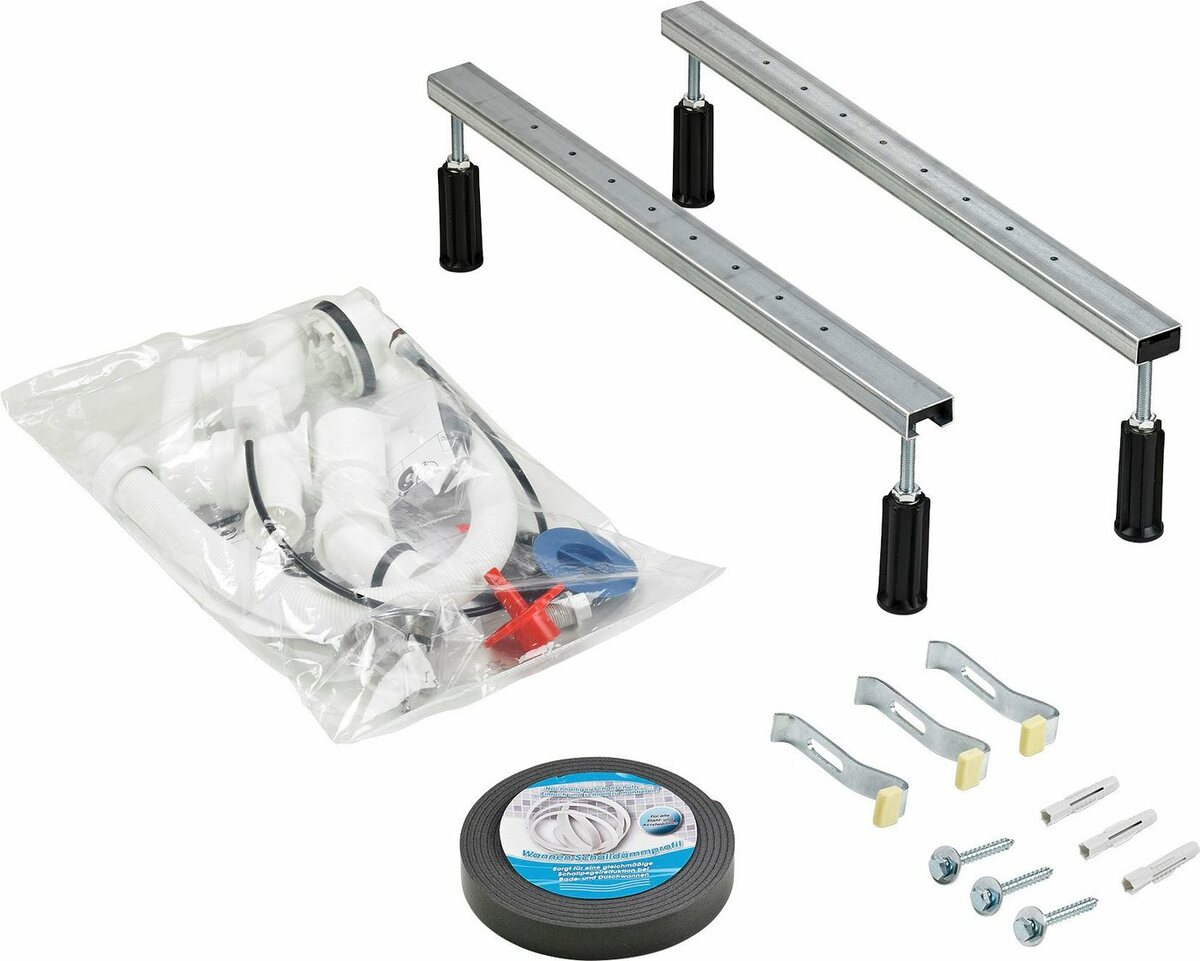 Bild 1 von OTTOFOND Anschluss-Set Montage-Set, Ablauf Ablauf waagerecht DN 40, Ablauf waagerecht DN 50, [1 1/2, 1-tlg., für Badewannen, chromfarben"