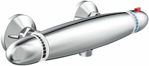 Schütte Brausethermostat Supra mit Thermostat, Mischbatterie Dusche, Duschthermostat in Chrom