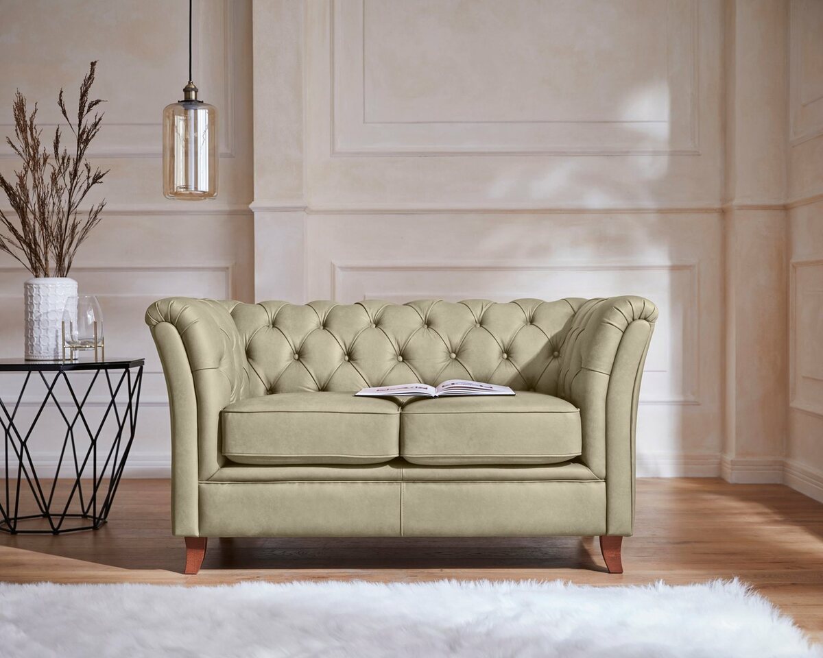 Bild 1 von Home affaire Chesterfield-Sofa Reims, mit echter Chesterfield-Knopfheftung, hochwertige Verarbeitung