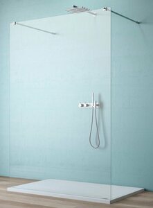 maw by GEO Walk-in-Dusche AW002, Einscheibensicherheitsglas, Breite 80 cm
