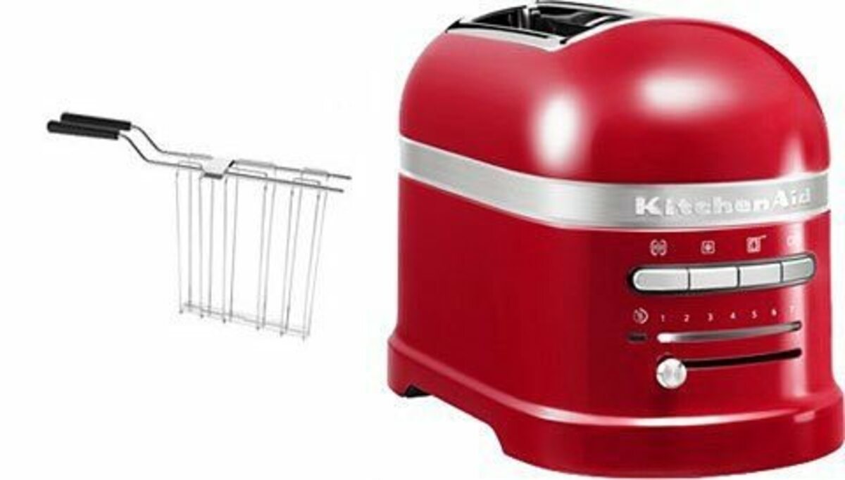 Bild 1 von KitchenAid Toaster Artisan 5KMT2204EER EMPIRE ROT, 2 kurze Schlitze, für 2 Scheiben, 1250 W, mit Sandwichzange