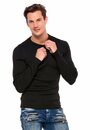 Bild 1 von Cipo & Baxx Strickpullover mit sportlicher Silhouette