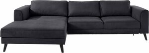INOSIGN Ecksofa Junis, in moderner Optik, Grau