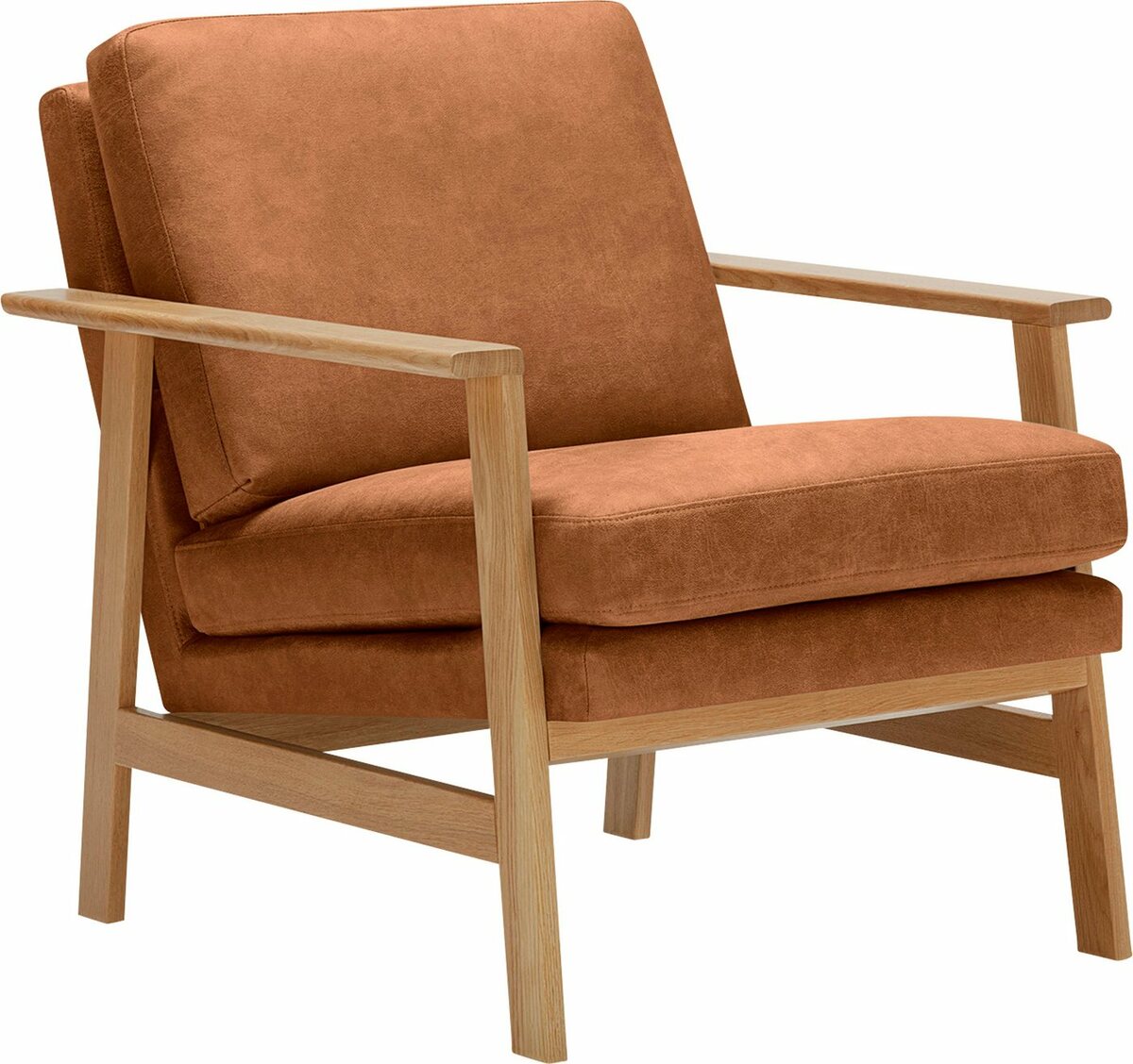 Bild 1 von LOVI Sessel Pepper, mit massivem Eichengestell, neuer Klassiker mit zeitlosem Design, Braun