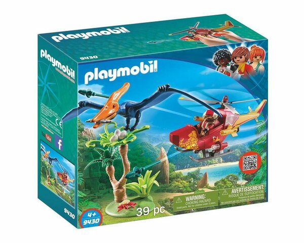Bild 1 von Playmobil® Spielwelt »PLAYMOBIL® 9430 - Dinos - Helikopter mit Flugsaurier«