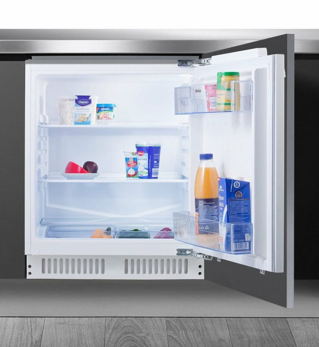 Bild 1 von Amica Einbaukühlschrank UVKS 16149, 81,0 cm hoch, 59,6 cm breit, Sicherheitsglas