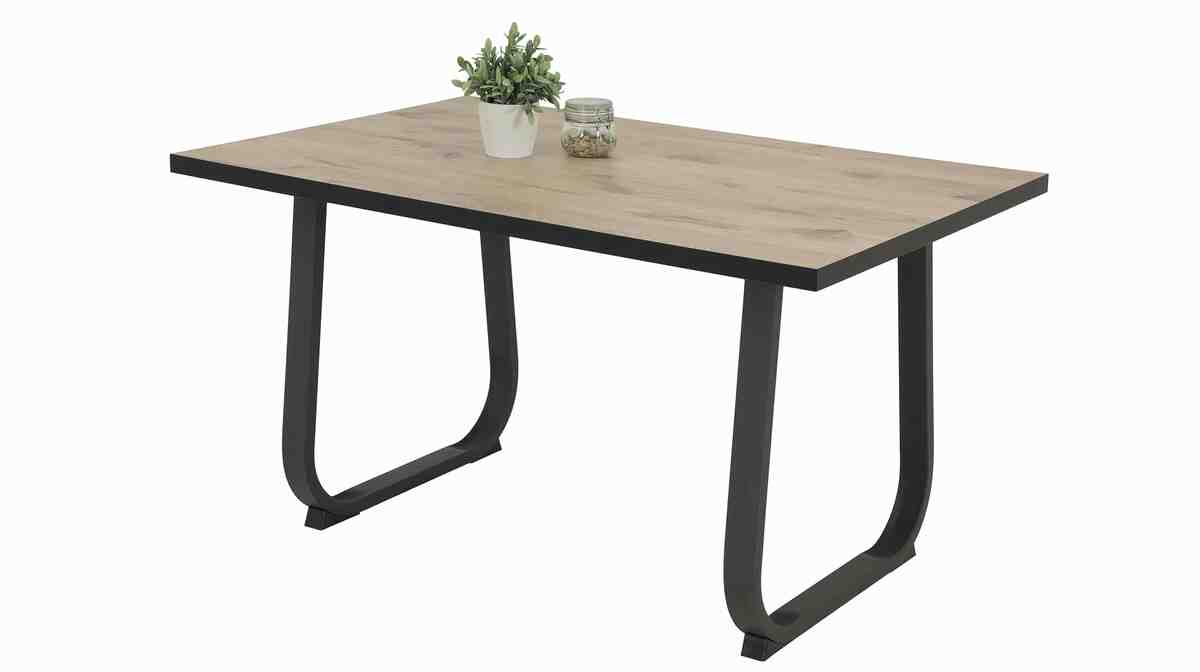 Bild 1 von Esstisch Viking Oak 140 x 90 cm Metallgestell - LUISE