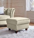 Bild 1 von Home affaire Polsterhocker Reims, echte Chesterfield-Knopfheftung, Samtoptik mich changierender Optik, Beige