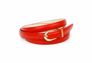 Anthoni Crown Ledergürtel in schmaler Form, in leuchtendem rot