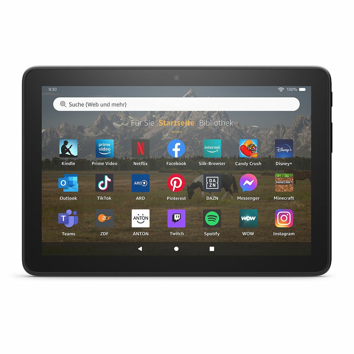 Bild 1 von AMAZON Fire HD8 8''/20,3cm HD Display 12. Generation 64GB, mit Werbung Fire HD8