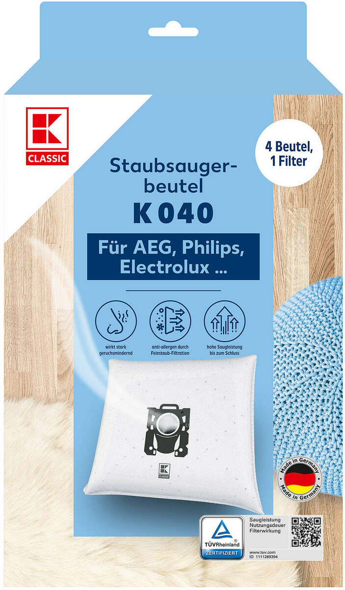 Bild 1 von K-CLASSIC Staubsaugerbeutel »K 040«
