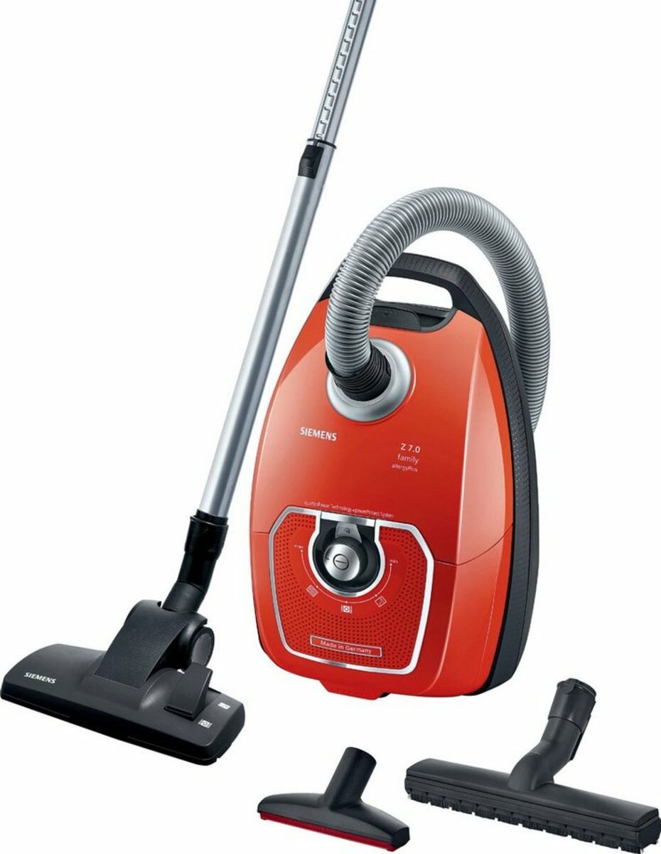 Bild 1 von SIEMENS Bodenstaubsauger Z 7.0 family VSZ7330, 650 W, mit Beutel, Hygienefilter ideal für Allergiker