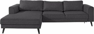 INOSIGN Ecksofa Junis, in moderner Optik, Grau