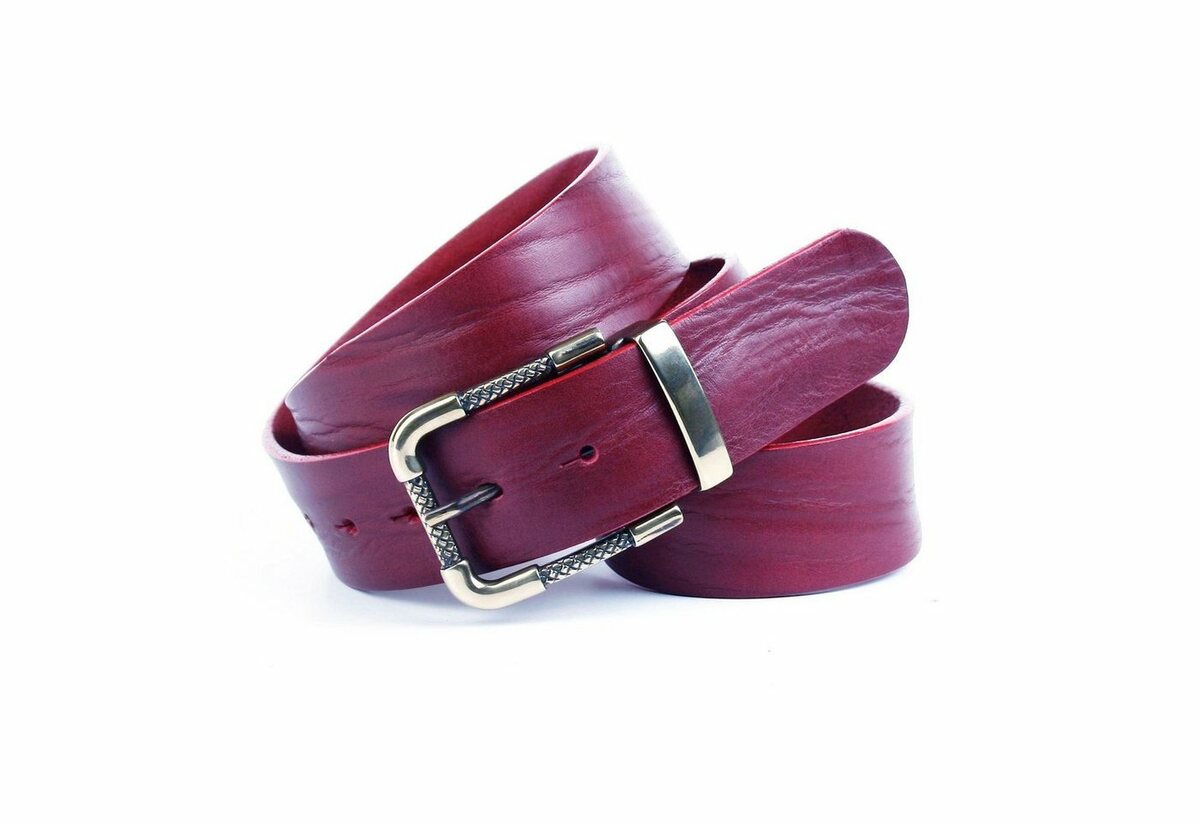 Bild 1 von Anthoni Crown Ledergürtel Volledergürtel in weinrot
