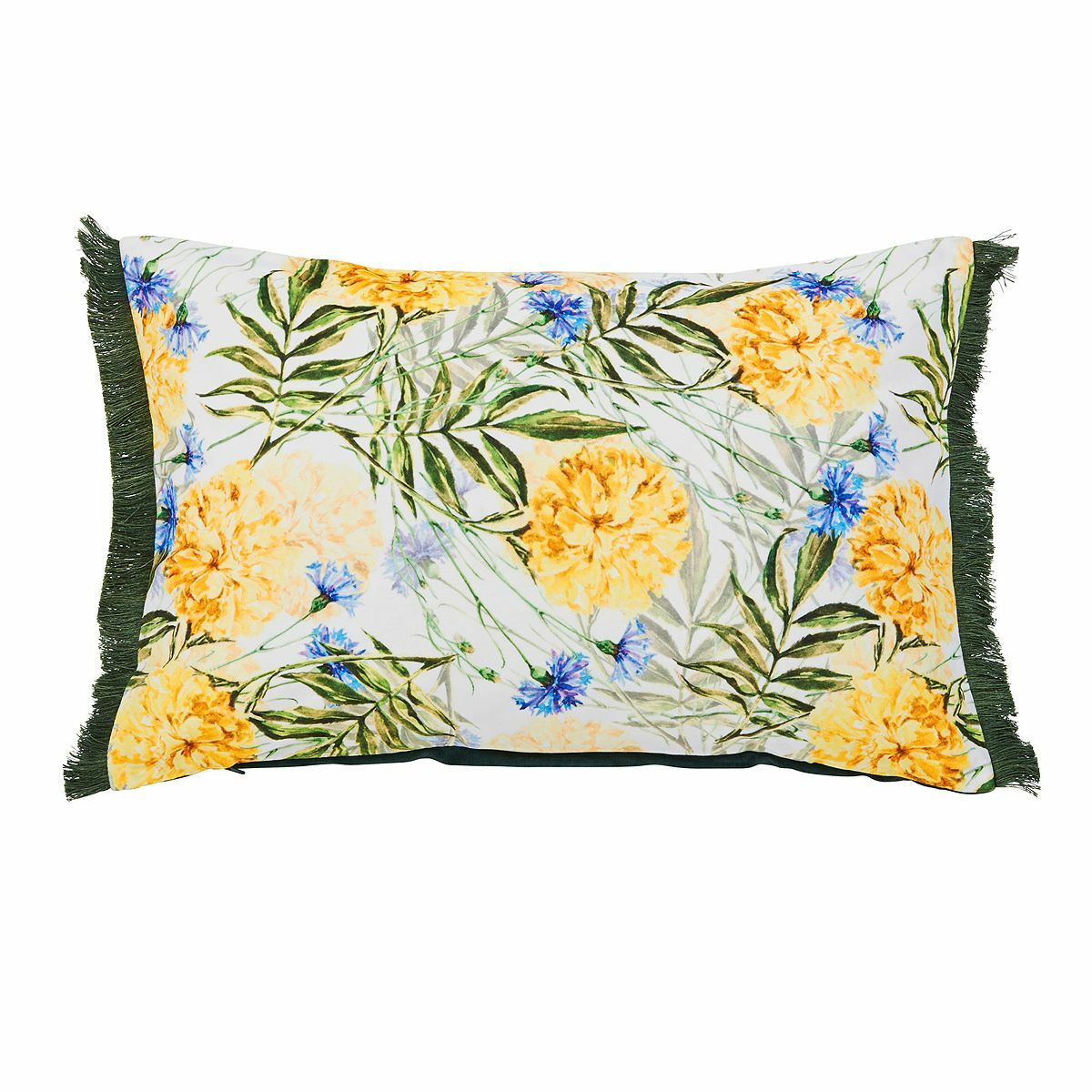 Bild 1 von done.® Dekokissenhülle CORN FLOWERS Samtstoff waschbar