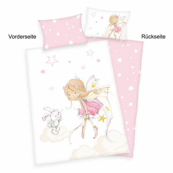 Bild 1 von babybest® Wendebettwäsche kleine Fee Baumwoll Flanell Einzelbett, 2tlg.