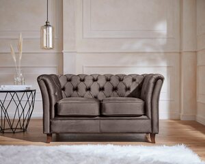 Home affaire Chesterfield-Sofa Reims, mit echter Chesterfield-Knopfheftung, hochwertige Verarbeitung, Braun