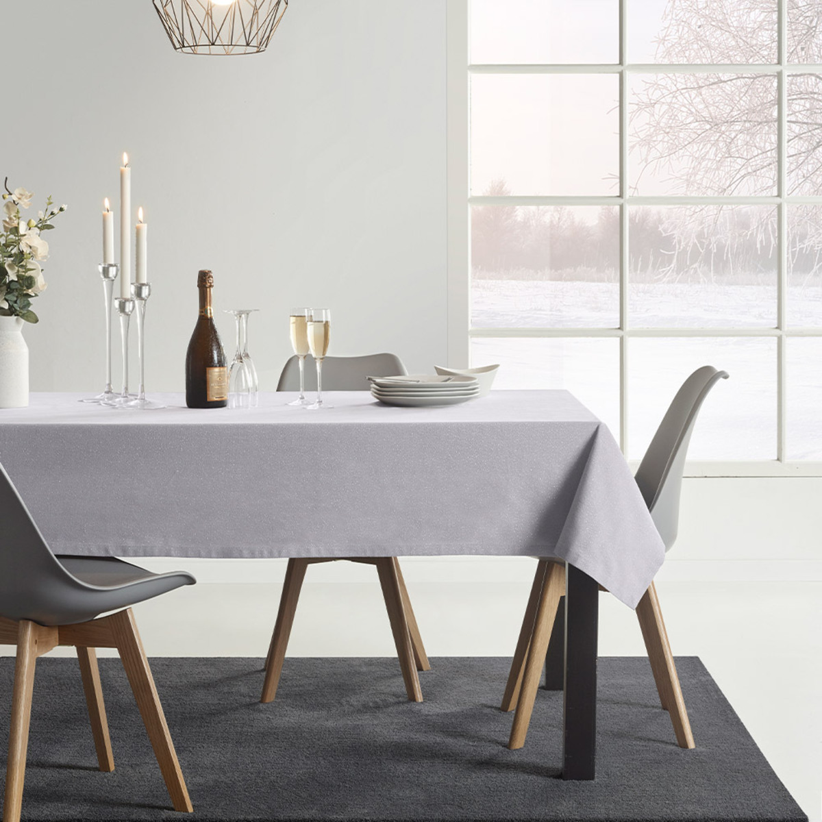 Bild 2 von Bella Casa Tischdecke mit Lurex-Effekt