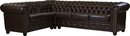 Bild 1 von Home affaire Chesterfield-Sofa Rysum, Chesterfield-Optik, langer Schenkel links oder rechts, Braun