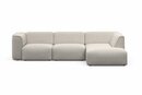 Bild 1 von RAUM.ID Ecksofa Merid, 3 Teile, Modulsofa Set, Module einzeln für individuelle Zusammenstellung, Grau