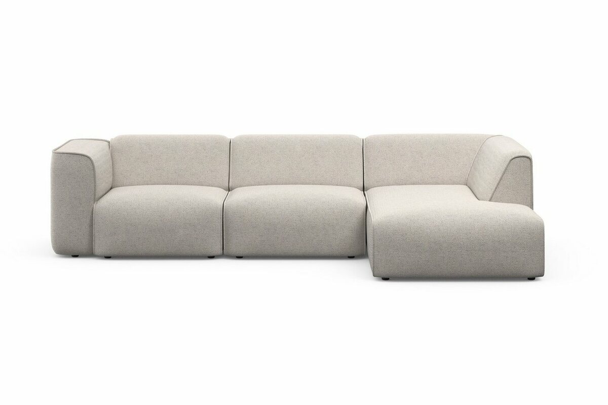 Bild 1 von RAUM.ID Ecksofa Merid, 3 Teile, Modulsofa Set, Module einzeln für individuelle Zusammenstellung, Grau