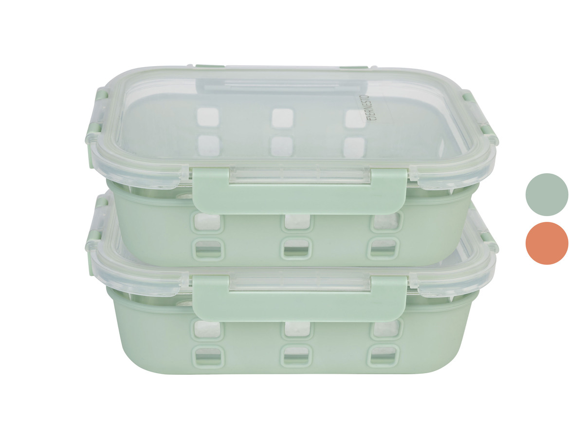 Bild 1 von ERNESTO® Glas-Frischhaltedosen-Set, 2 Stück