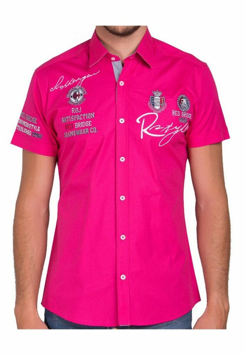 Bild 1 von RedBridge Kurzarmhemd Irvine im Slim Fit-Schnitt mit Stickerei