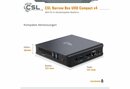 Bild 1 von CSL Narro Box Ultra HD Compact v4 / 1000 GB / Win 11 Home PC (Intel® Celeron N4120, Intel® HD Graphics 600, 4 GB RAM, 1000 GB SSD, passiver CPU-Kühler, 2m HDMI Kabel)