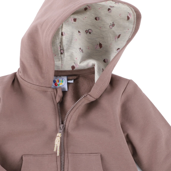 Bild 3 von Baby Mädchen Sweatcardigan mit kleiner Stickerei
                 
                                                        Grau