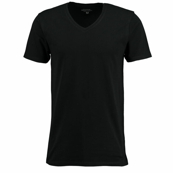 Bild 1 von Herren-T-Shirt Slim Fit / Stretch, Schwarz, L