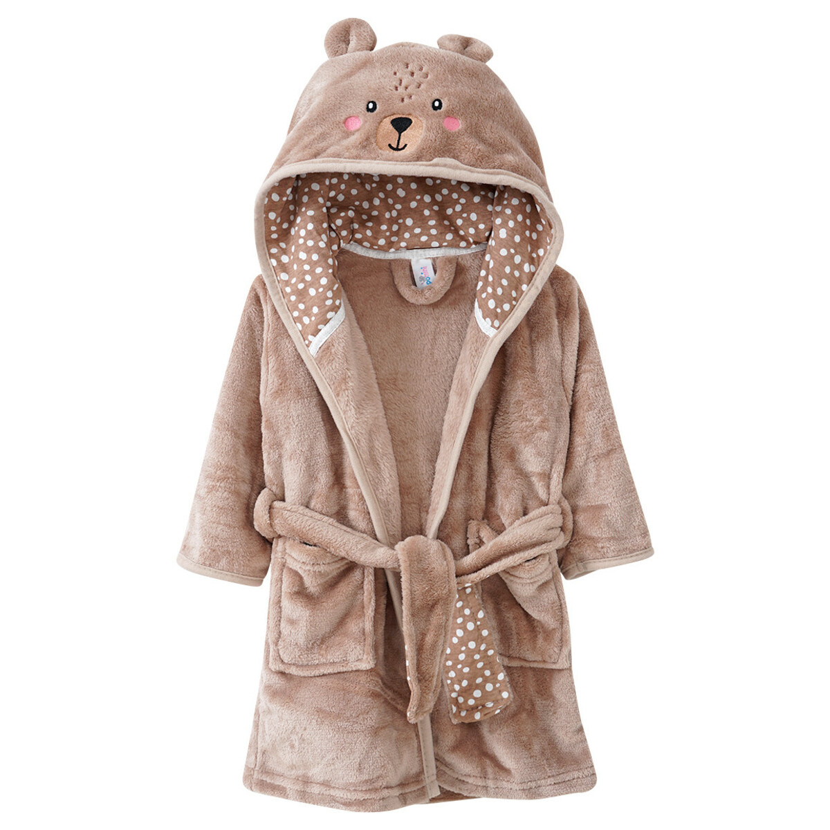 Bild 1 von Baby Bademantel aus Fleece HELLBRAUN