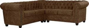 Home affaire Chesterfield-Sofa Rysum, Chesterfield-Optik, gleichschenklig, Rot