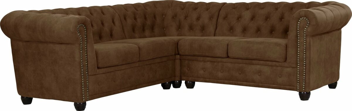 Bild 1 von Home affaire Chesterfield-Sofa Rysum, Chesterfield-Optik, gleichschenklig, Rot