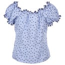 Bild 2 von Damen Trachtenbluse mit Vichy Karo und Allover Print
                 
                                                        Blau