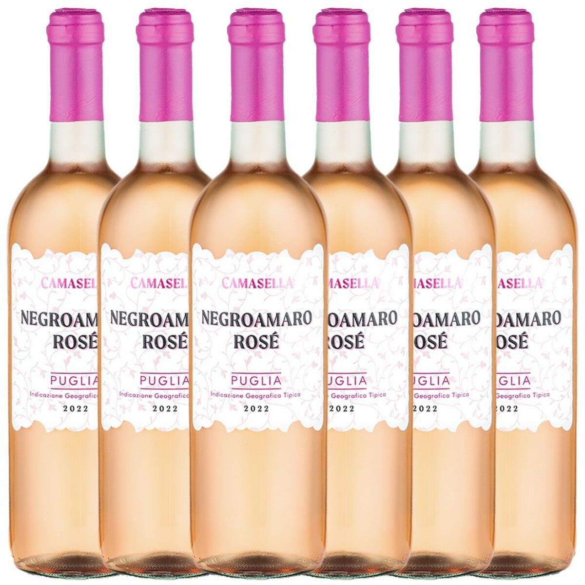 Bild 1 von Camasella Negroamaro Rosé IGT trocken Puglia Italien 0,75l